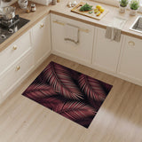 Pink Palm Frond Area Rug
