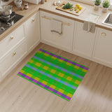 Vibrant Multi-Color Plaid Area Rug