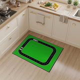 Kids Race Track Play Rug with Toy Trucks