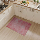 Plush Blush Pink Shag Area Rug