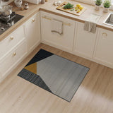 Bold Yellow Triangle Geometric Area Rug
