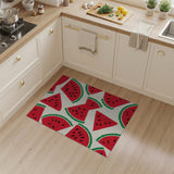 Watermelon Slices Fruit Pattern Area Rug