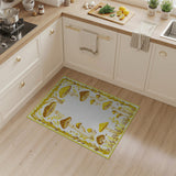 Whimsical Yellow Mushroom Grove Area Rug