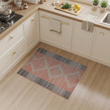 Bold Orange Diamond Southwestern Area Rug