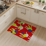 Playful Handprint Kids Area Rug