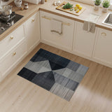 Modern Geometric Black White No. 13 Area Rug