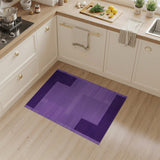 Geometric Modern Purple Geometric Block Area Rug