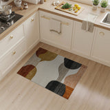 Curved Organic Abstract Area Rug
