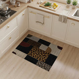 Leopard Patchwork Geometric Area Rug