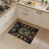Rustic Dog Paw Barn Area Rug