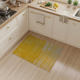 Modern Yellow Horizontal Stripe Area Rug