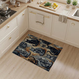 Artistic Grey Tabby Cats Pattern Area Rug