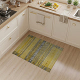 Yellow Geometric Heritage Tribal Rug