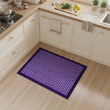 Purple Purple Gingham Checkered Area Rug