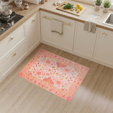 Pink Floral Vintage No. 12 Area Rug