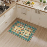 Southwestern Teal Geometric Area Rug