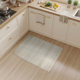 Beige Striped Distressed Area Rug