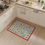 Vibrant ABC Alphabet Kids Rug with Cute Animals