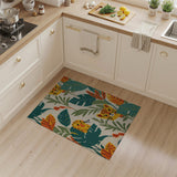 Playful Tiger Cubs Peekaboo Jungle Area Rug