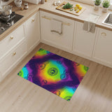 Pride Rainbow Geometric Area Rug
