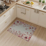 Blush Pink Sakura Blossom Area Rug