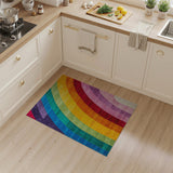 Rainbow Arched Stripe Area Rug