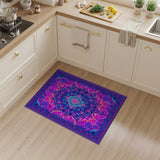 Neon Mandala Boho Area Rug