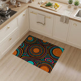 Vibrant Multi-Color Tribal Circle Area Rug