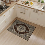 Ornate Beige Brown Traditional Persian Area Rug