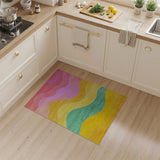 Vibrant Wavy Multi-Color Area Rug