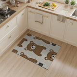Adorable Brown Teddy Bear Kids Area Rug