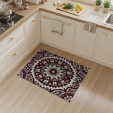 Maroon Mandala Persian Area Rug