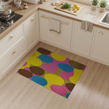 Whimsical Multi-Color Egg Oval Area Rug