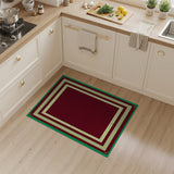 Ornate Red Field Persian Border Rug