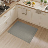 Neutral Geometric Dot Border Area Rug