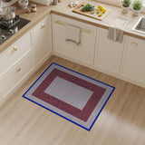 Patriotic Polka Dot Framed Area Rug