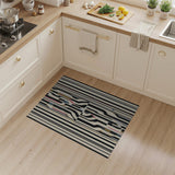 Abstract Geometric Striped Area Rug