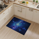 Swirling Nebula Blue Area Rug