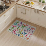 Whimsical Multi-Color ABC Alphabet Kids Rug