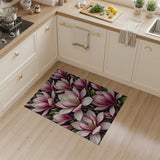 Blush Pink Magnolia Blossom Area Rug