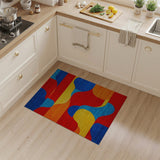 Multi-color and Patterns Geometric Modern Vibrant Multi-Color Geometric Abstract Area Rug