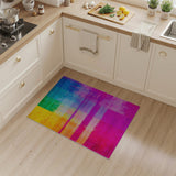 Multi-color and Patterns Geometric Modern Vibrant Multi-Color Geometric Area Rug