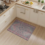 Pink Pink Grey Heritage Tribal Area Rug