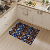 Southwestern Zigzag Tribal Area Rug