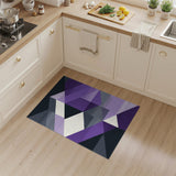 Purple Geometric Modern No. 3 Area Rug
