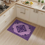 Traditional Persian Purple Ornate Medallion Area Rug