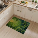 Sunlit Green Forest Hills Area Rug
