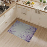 Purple Floral Cascade Vintage Rug