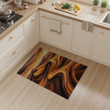 Swirling Sunset Desert Dunes Area Rug