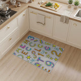 Vibrant ABC 123 Kids Cartoon Area Rug